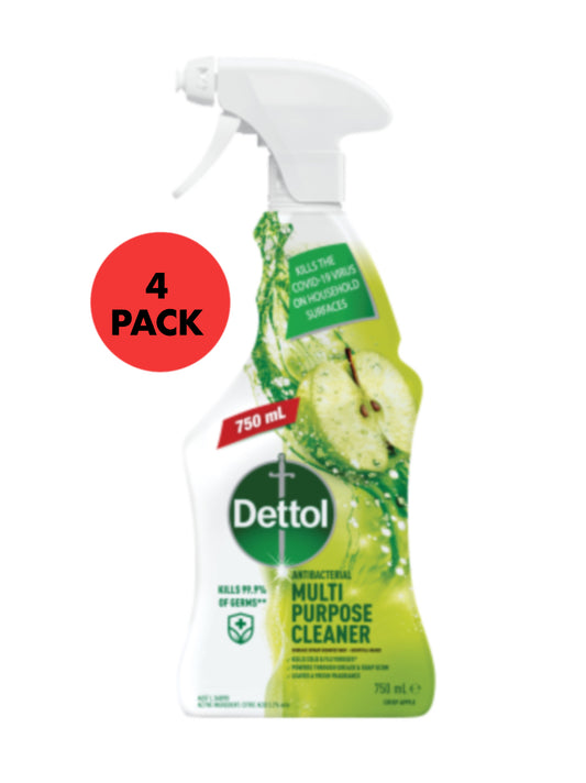 Dettol multipurpose spray 4x750ml Apple burst