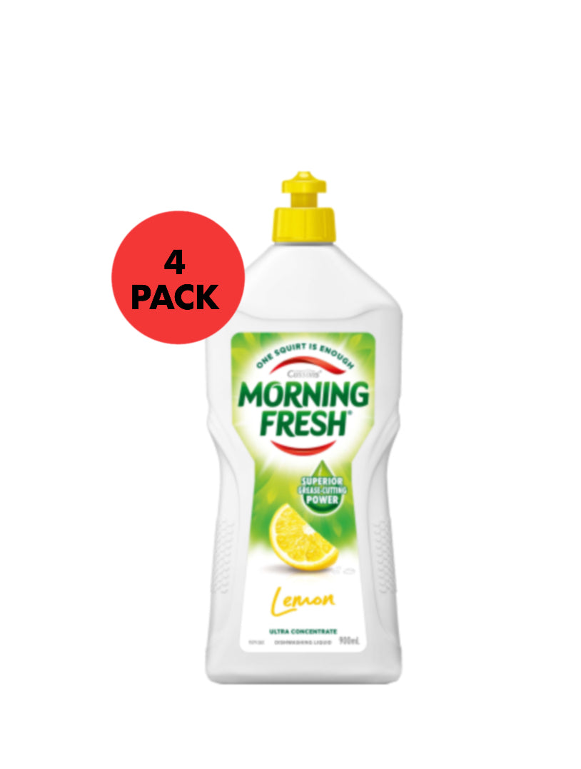 Morning fresh dish washing liquid lemon 4 x 900ml