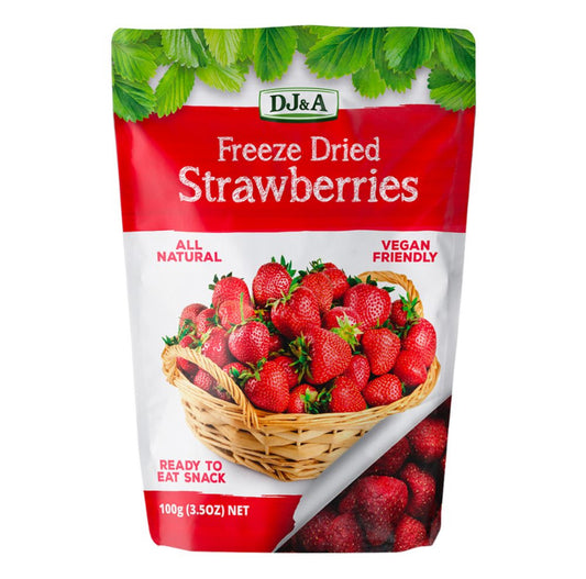 DJ&A freeze dried strawberries 100g