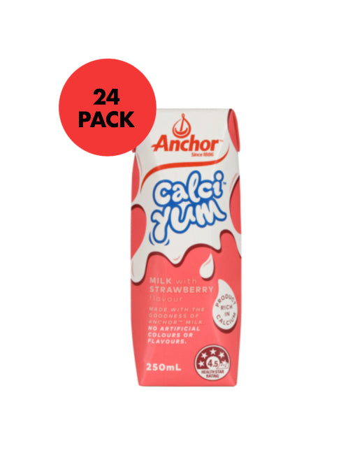 Anchor calci-yum strawberry 24x250ml