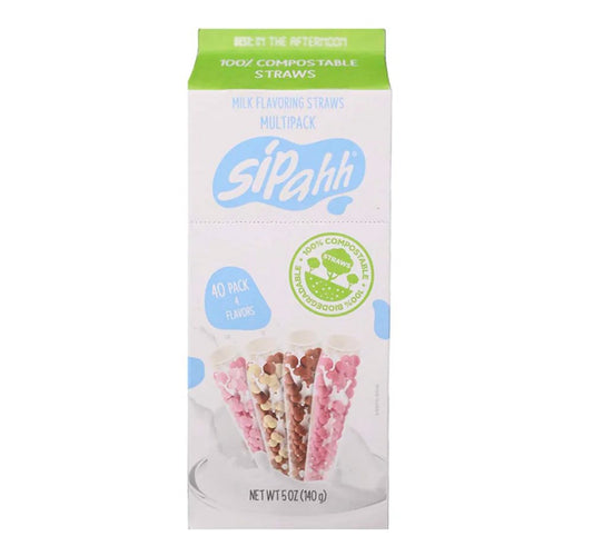 Sipahh milk flavor straws 40ct