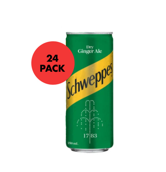 Schweppes dry ginger ale 24 x 250ml