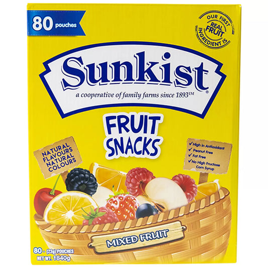 Sunkist fruit snacks 80x23g