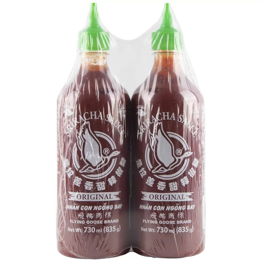 Flying goose sriracha hot chilli sauce 2 x 730ml