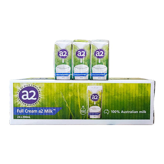 A2 long life full cream milk 24 x200ml