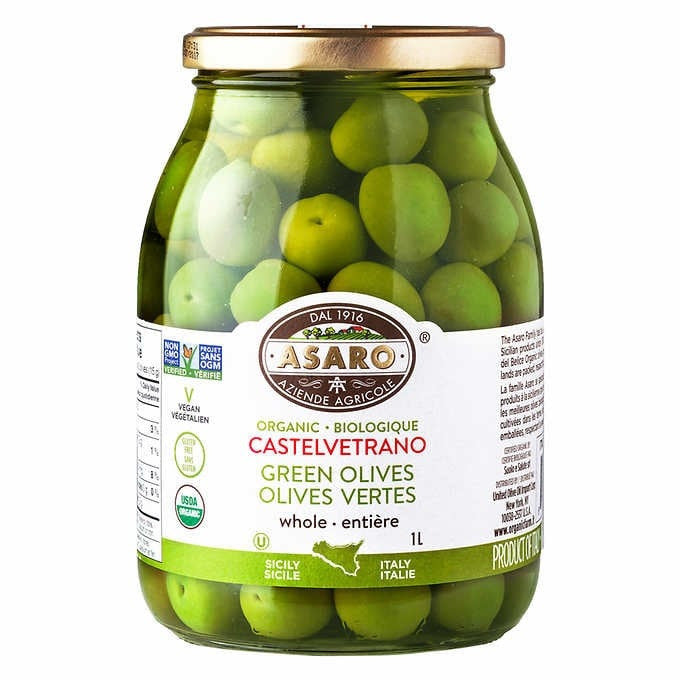 Asaro farms organic green olives 1kg