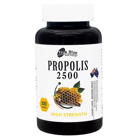True blue propolis 2500mg 300 capsules
