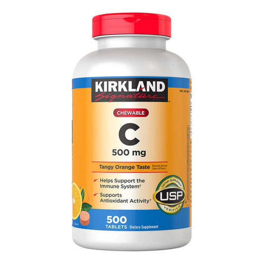 Kirkland signature vitamin C 500mg 500 chewable tablets