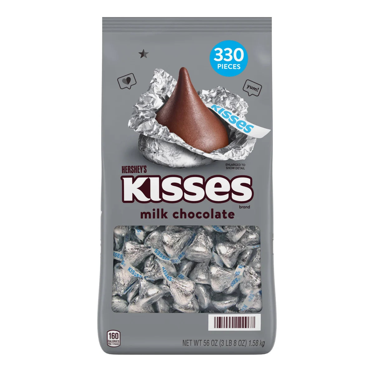 Hershey’s milk chocolate kisses 1.58kg
