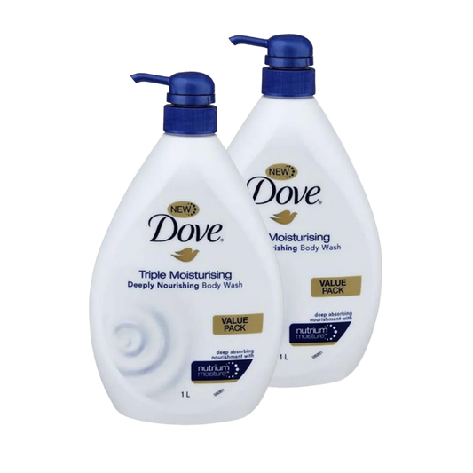 Dove triple moisture body wash 2 x 1L