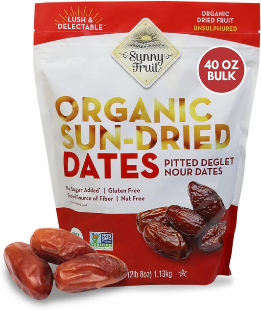 Sunny fruit organic pitted dates 1.13kg