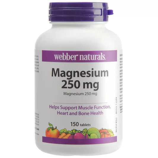 Webber naturals magnesium 250mg 150 tablets