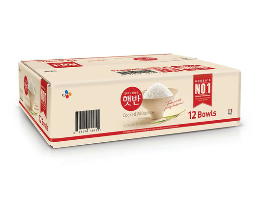 CJ cooked white rice 12 x 210g