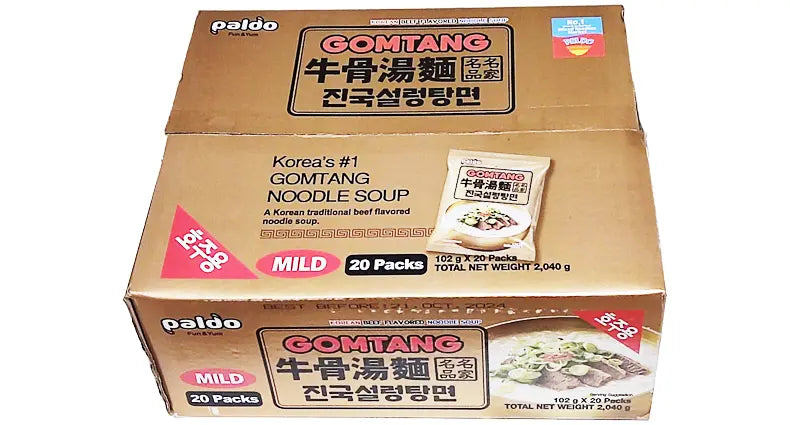 Paldo gomtang noodle 20x102g