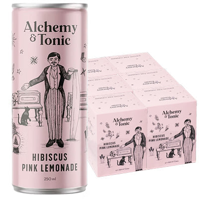 Alchemy & tonic hibiscus pink lemonade 24 x 250ml