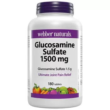 Webber naturals glucosamine sulfate 1500 180 tablets