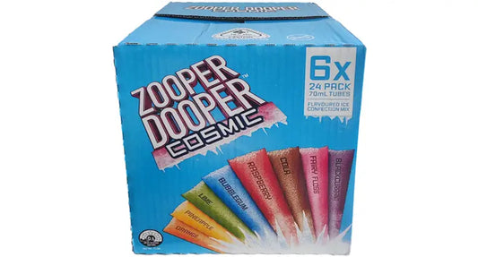 Zooper dooper cosmic flavored ice tubes 144pk