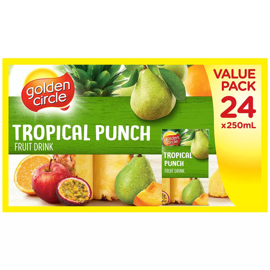 Golden circle tropical punch fruit drink 24 x 250ml