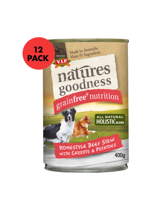 Natures goodness beef with carrot & potatoes 12 x 400g