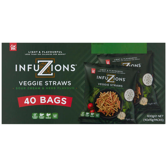Majans infuzions veggie straws 40x15g
