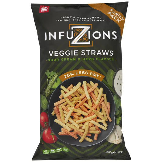Majans infuzions veggie straws 500g