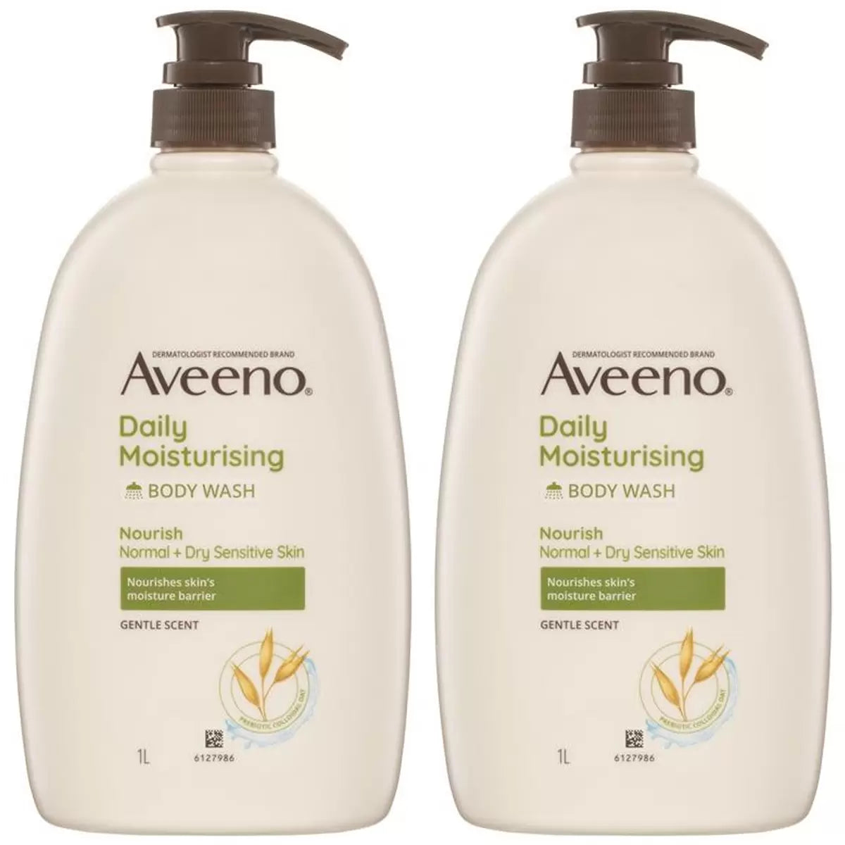 Aveeno daily moisturizing wash 2 x 1L