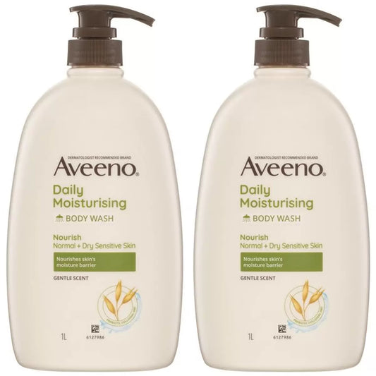 Aveeno daily moisturizing wash 2 x 1L