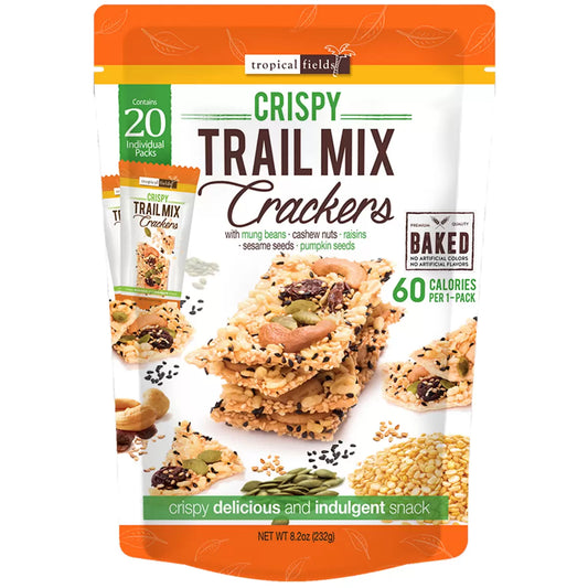 tropical fields trail mix crackers 232g