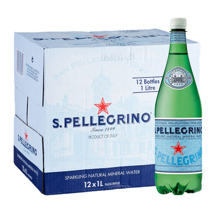 Sanpellegrino sparkling mineral water 12 x 1L