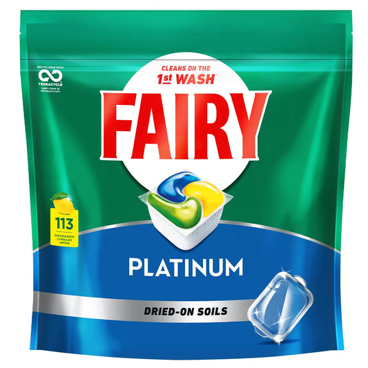 Fairy platinum dishwasher capsules 113pk