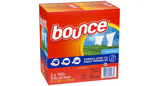 bounce fabric softener sheets  2 x 160 sheets