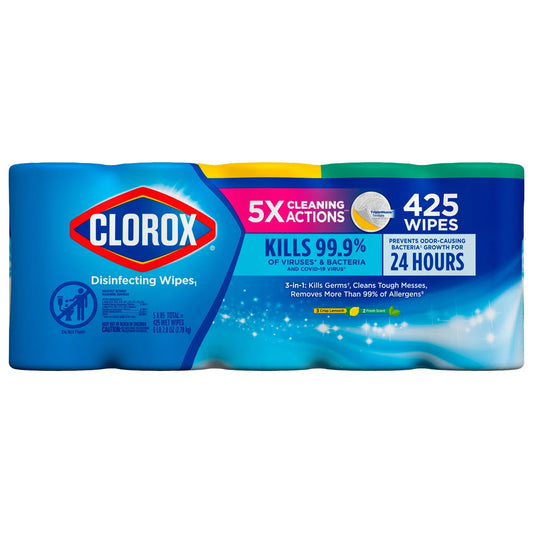 Clorox disinfecting wipes 5 x 85pk