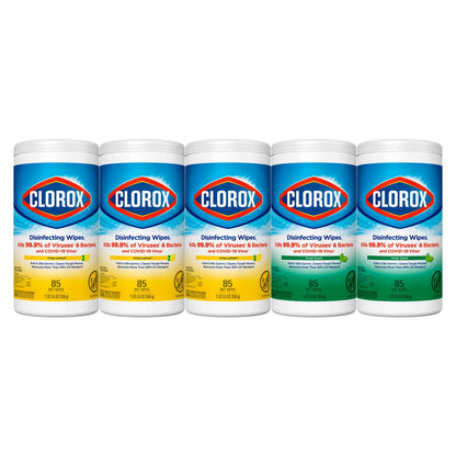 Clorox disinfecting wipes 5 x 85pk