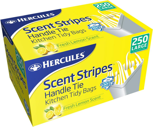 Hercules large kitchen tidy bags lemon scent 250pk