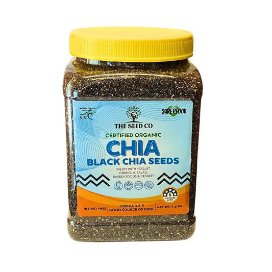 The seeds co. Organic black chia seeds 1.6KG
