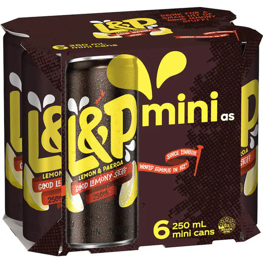 L&P mini cans 4 x 6pk 250ml (24pk)
