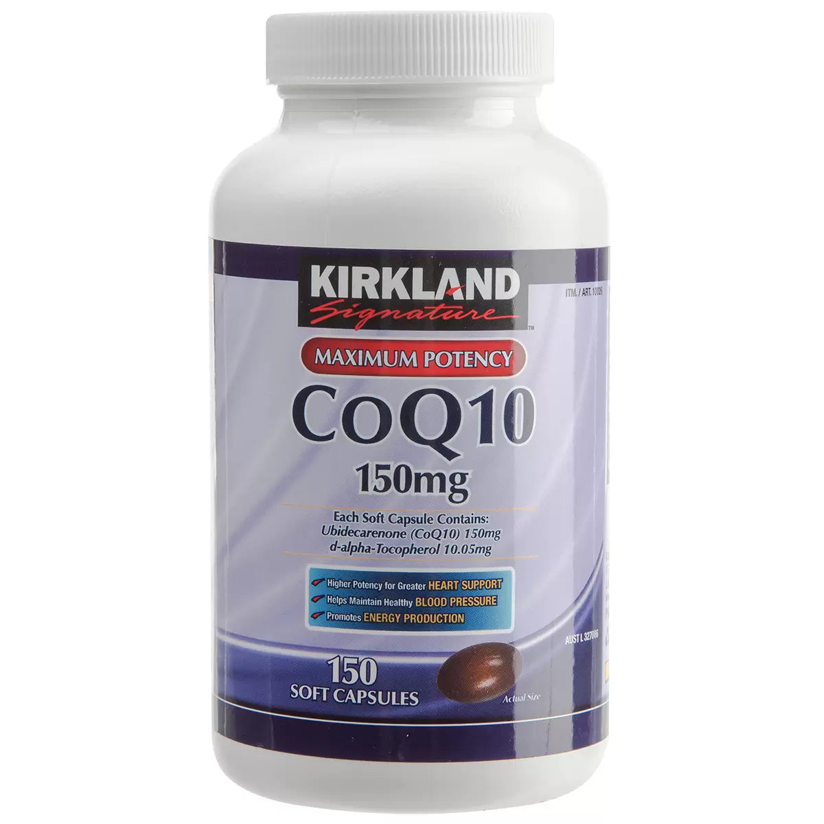 Kirkland signature co-Q10 150mg 150 soft capsules