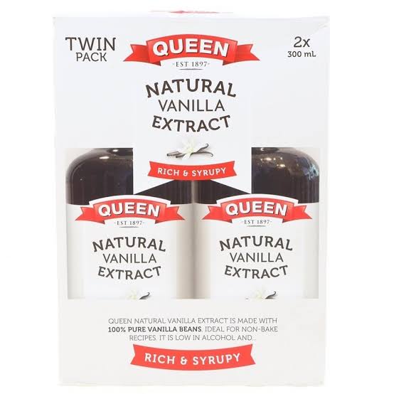 Queen natural vanilla extract 2 x 300ml