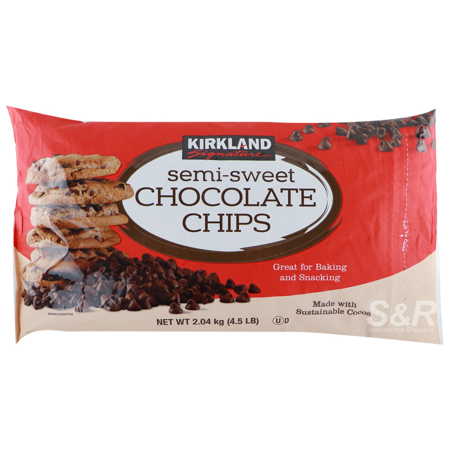 Kirkland signature semi-sweet chocolate chips 2.04kg