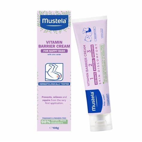 Mustela vitamin barrier cream 108g