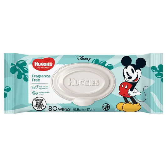 Huggies baby wipes fragrance free 12x80ct