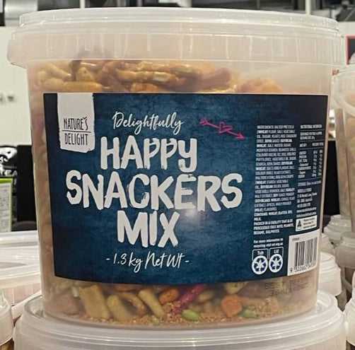 Natures delight happy snackers mix 1.3kg