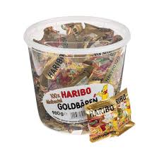 Haribo goldbears 100 mini bags tub 980g