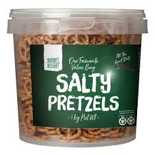 Natures delight salty pretzels 1kg